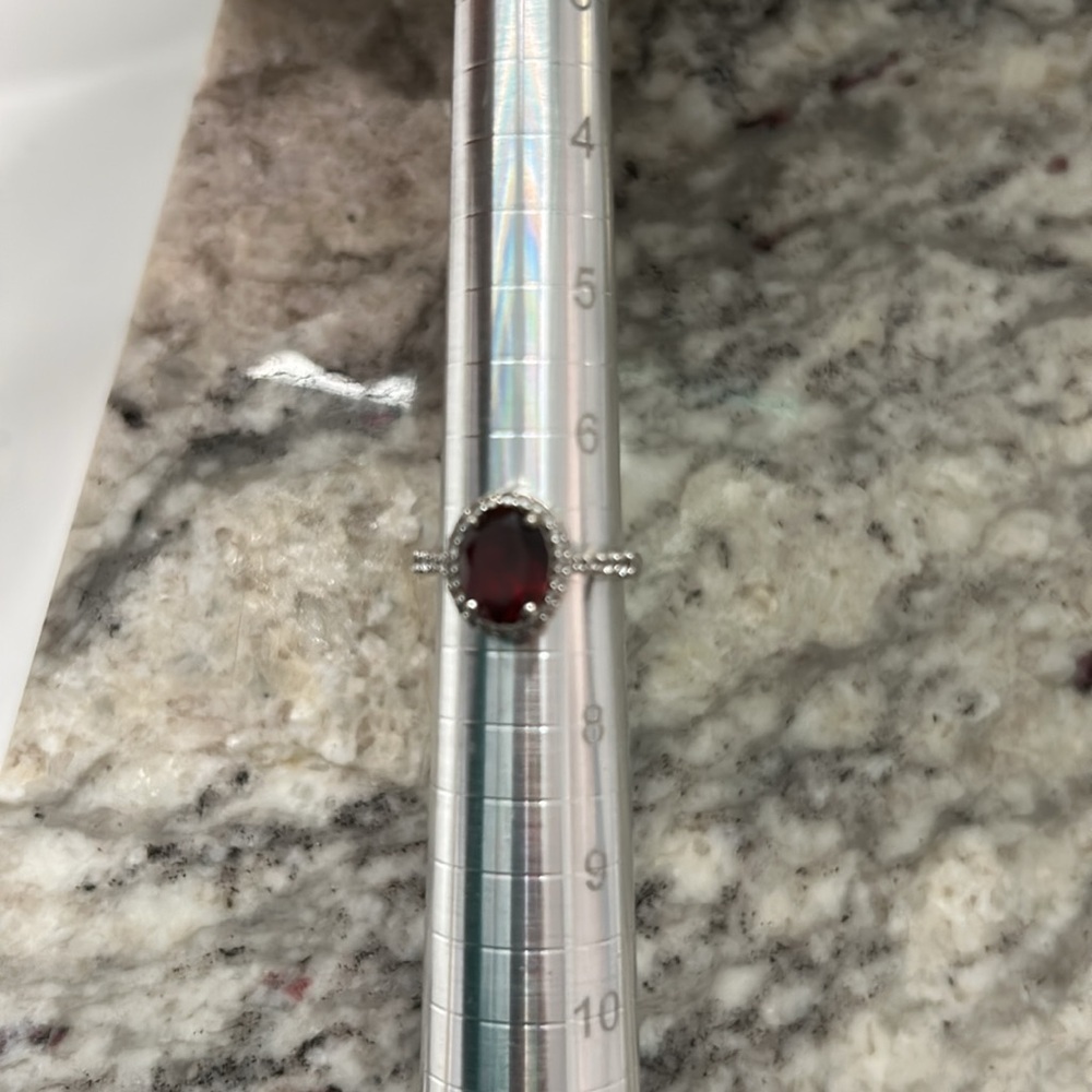 Ruby Silver Ring - image 8